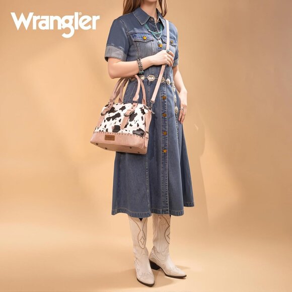 Women's Pink Detachable Satchel Strap Hobo Shoulder Barrel Doctor Hand Bag - Picture 5 of 6